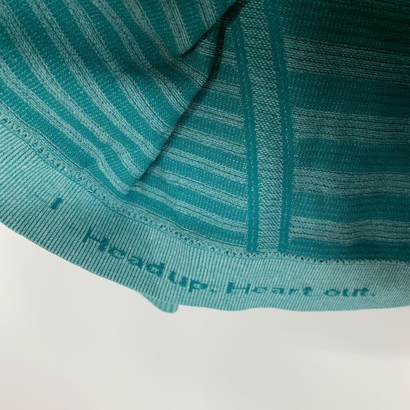 lululemon athletica Teal Striped Long Sleeve Top - Picture 9 of 13